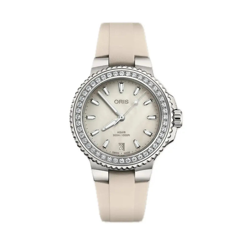 Orologio Oris Aquis Date Diamonds 01 733 7792 4956-07 4 19 61FC