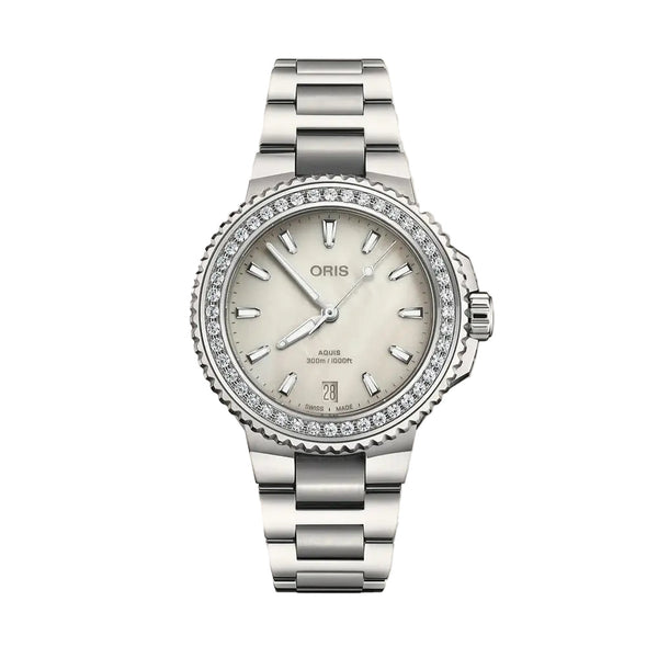 Orologio Oris Aquis Date Diamonds 01 733 7792 4956-07 8 19 05P