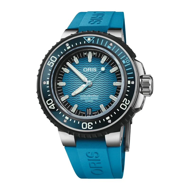 Orologio Oris Aquis Date Pro Blu 01 400 7777 7155-Set