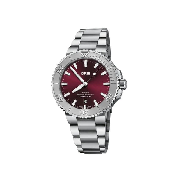 Orologio Oris Aquis Date Relief Rosso 01 733 7730 4158-07 8 24 05Peb