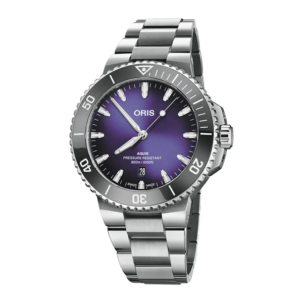 Orologio Oris Aquis Date Taste Of Summer Viola 01 733 7789 4158-07 8 23 04Peb