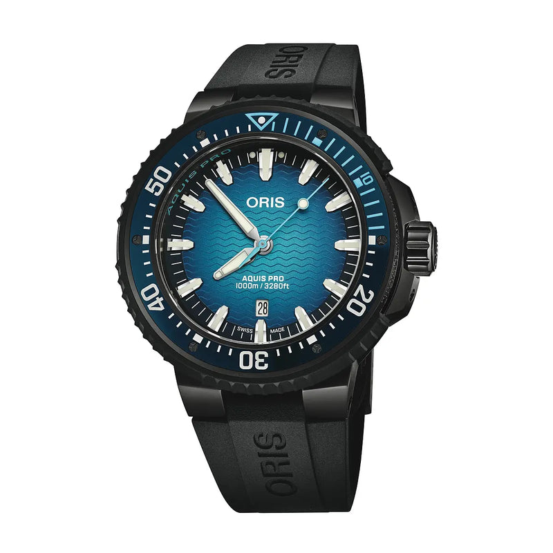 Oris Aquis Professionale Pro 1000 mt 01 733 7801 7255-Set cinturino nero