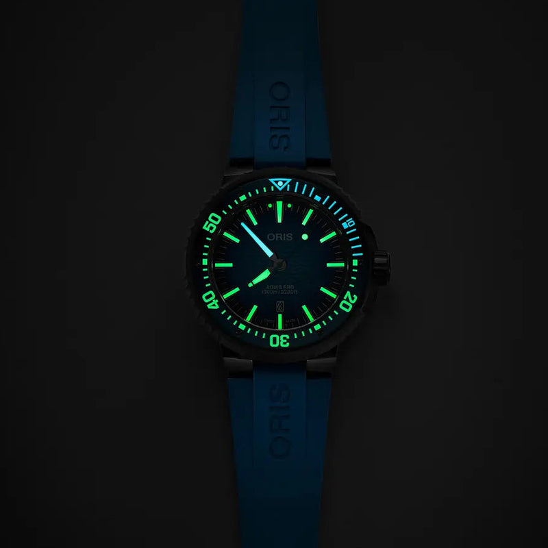 Orologio Oris Aquis Professionale Pro 1000 mt 01 733 7801 7255-Set luminova