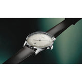Oris Artelier Date orologio automatico quadrante bianco con cinturino in pelle marrone scuro e cassa acciaio 01 733 7810 4051-07 6 20 17FC