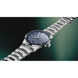 Oris Artelier Date orologio automatico quadrante blu guilloché con bracciale acciaio inossidabile 01 733 7810 4055-07 8 20 20