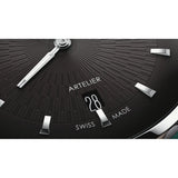 Oris Artelier Date dettaglio quadrante nero guilloché raggiante con finestrella data e indici a bastoni 01 733 7810 4054-07 6 20 18FC