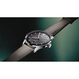 Oris Artelier Date orologio automatico quadrante nero guilloché con cinturino pelle marrone scuro 01 733 7810 4054-07 6 20 18FC