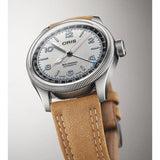 Oris Big Crown Lou Gehrig Edizione Limitata quadrante grigio argentato con cinturino pelle marrone e cassa acciaio 01 754 7785 4091-Set