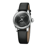 Oris Big Crown Pointer Date orologio donna 29mm quadrante nero guilloché cassa acciaio cinturino pelle nero 01 534 7804 4054-07 5 14 01