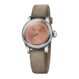 Oris Big Crown Pointer Date orologio donna cassa acciaio quadrante rosa soleil cinturino pelle beige 01 534 7804 4052-07 5 14 02