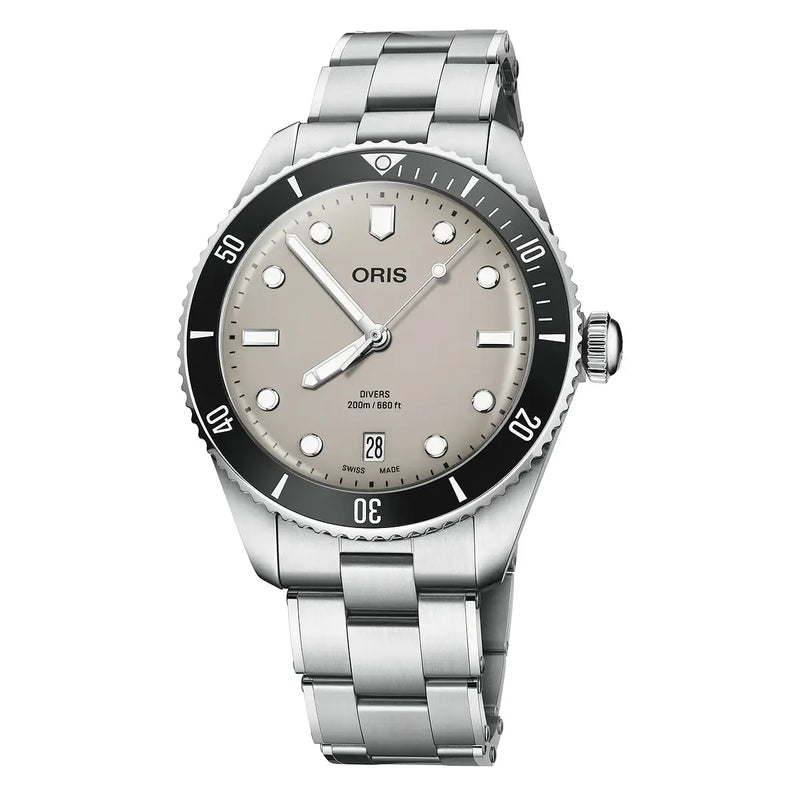 Orologio Oris Divers Date Marrone 01 733 7795 4051-Set