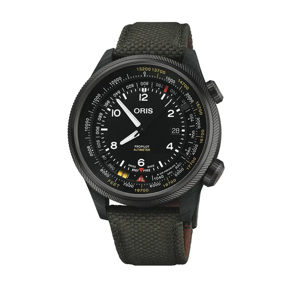 Orologio Oris Propilot Altimeter Nero 01 793 7775 8734-Set