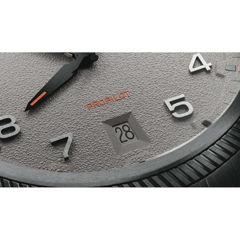 Orologio Oris Propilot Date Grigio 01 733 7805 4163-07 8 20 04LC dettaglio datario