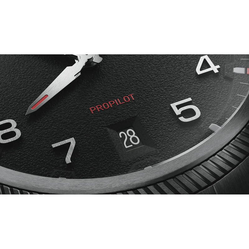 Orologio Oris Propilot Date Nero dettaglio datario
