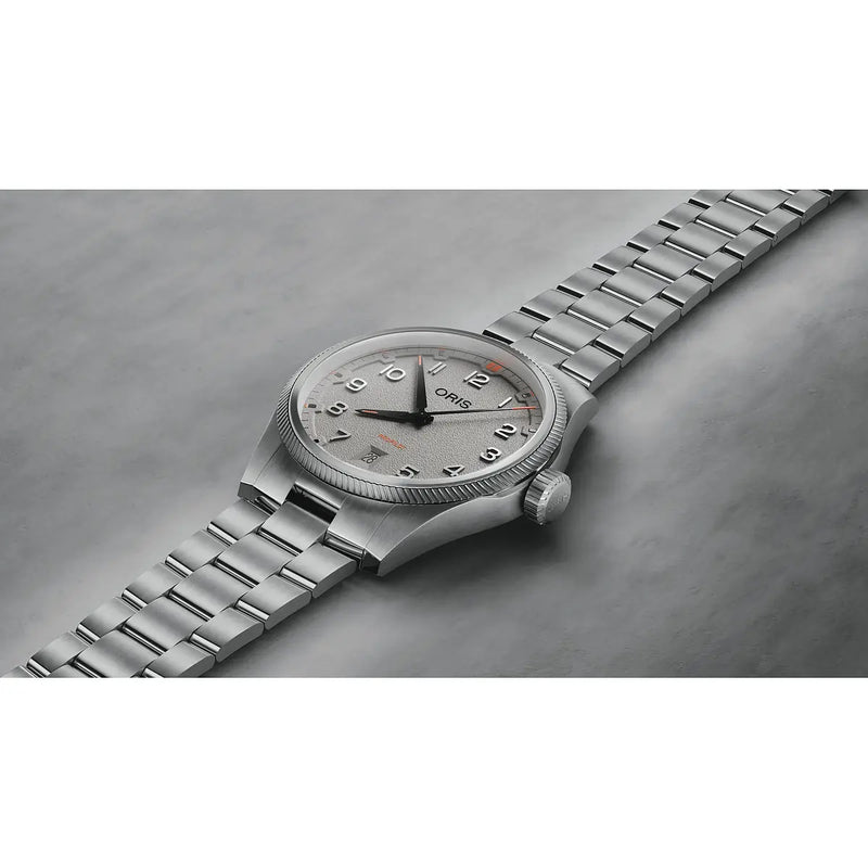 Orologio Oris Propilot Date Grigio 01 733 7805 4163-07 8 20 04LC quadrante grigio