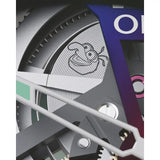 Oris ProPilot X Gonzo Edition dettaglio incisione volto Gonzo sulla molla del bariletto a ore 12 01 115 7759 7180-Set