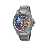 Oris ProPilot X Gonzo Edition orologio scheletrato in titanio con quadrante multicolore blu rosso giallo 01 115 7759 7180-Set
