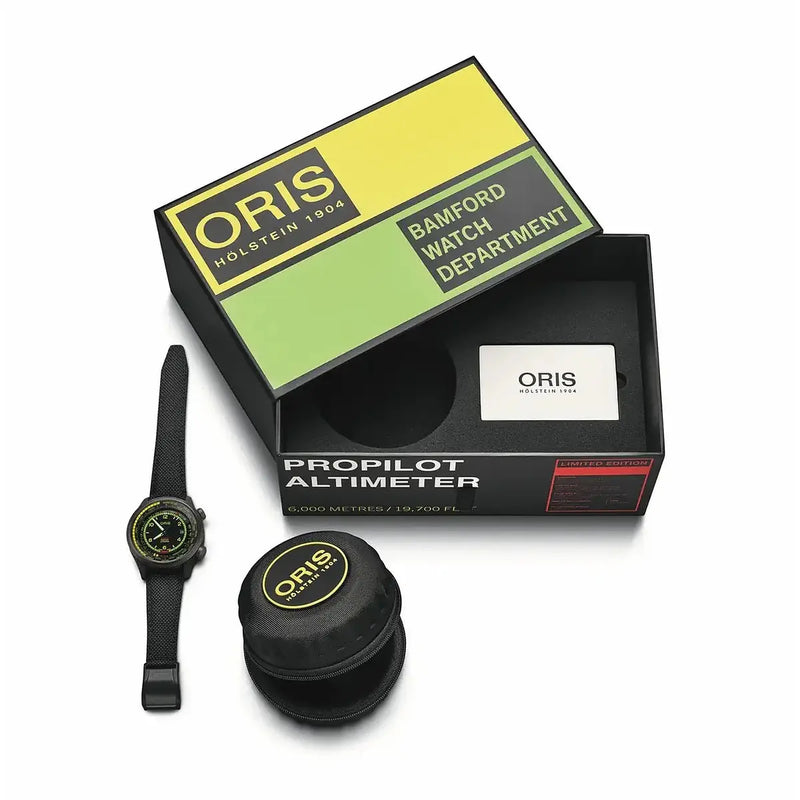 Oris x BWD Limited Edition 01 793 7775 8724-Set packaging