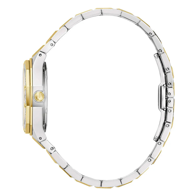 Orologio Bulova Octagon Bicolore Diamanti 98R299 lato