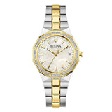 Orologio Orologio Bulova Octagon Bicolore Diamanti 98R299