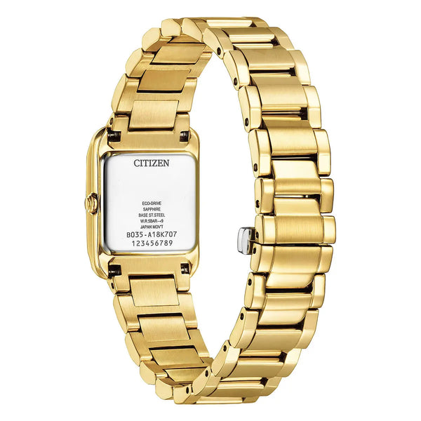 Orologio Citizen Lady Quadrato Dorato EW5602-81D