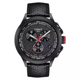 TISSOT Orologio Giro d'Italia al quarzo cronografo cassa in acciaio nero cinturino in pelle nero T1354173705101