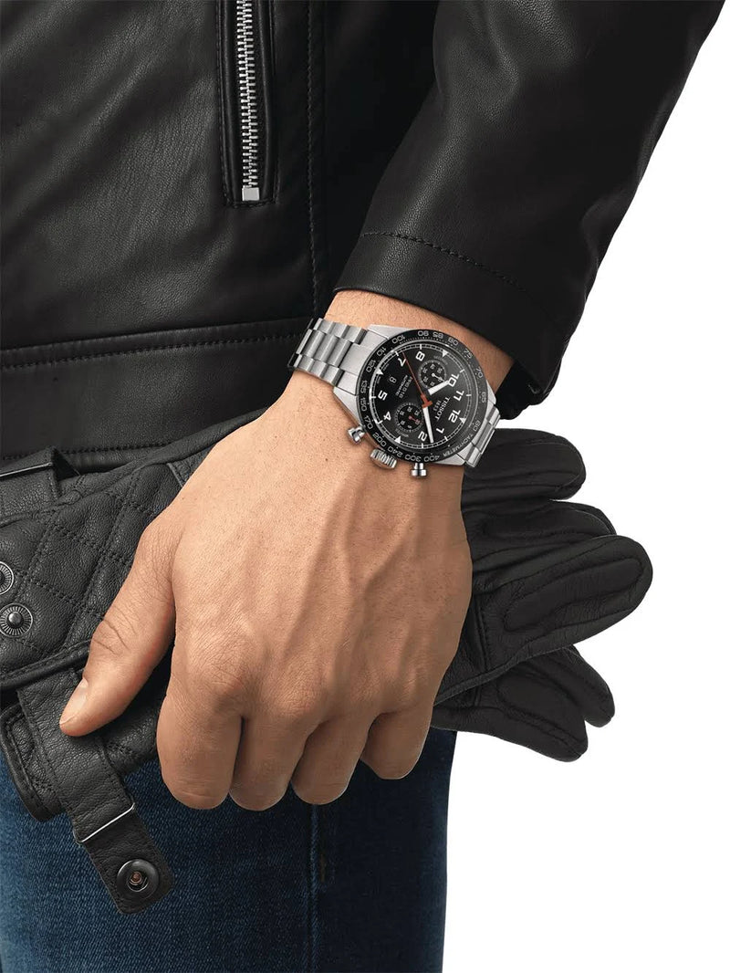 Tissot Prs 516 Automatic Chronograph, 45Mm in Black for Men Tissot Prs 516 Automatic Chronograph, 45Mm in Black for Men