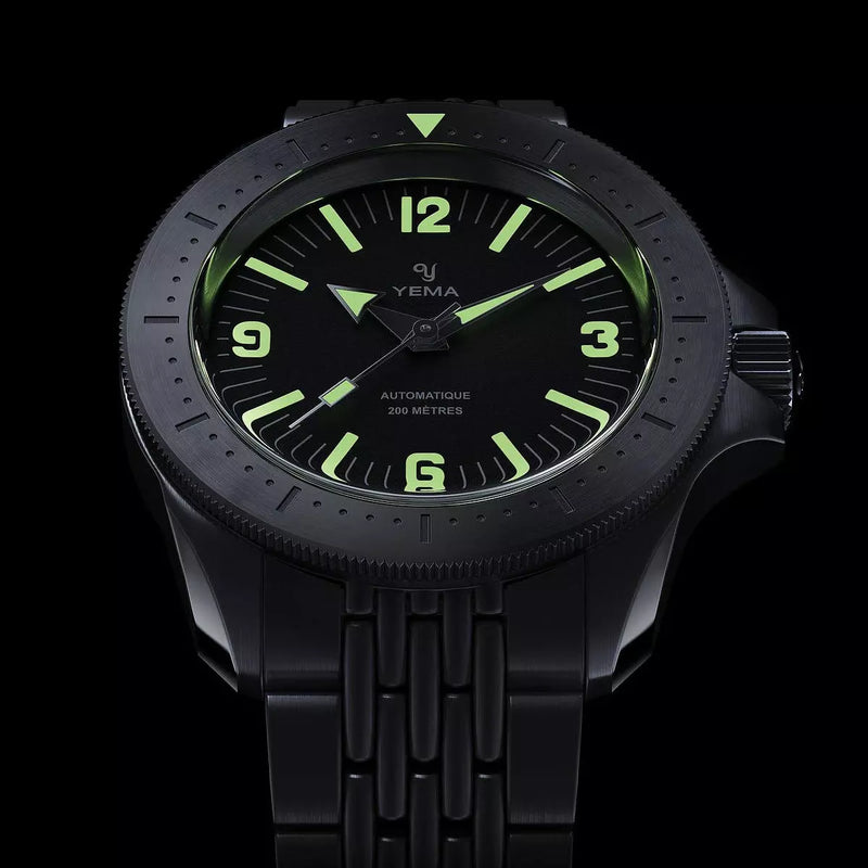 Yema Diver Nero Calibro Yema 2000 YDIV24-AMS luminova