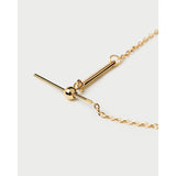 Pd Paola Bracciale Catena in argento placcato oro 18k con chiusura a T-bar e dettaglio sfera PU01-172-U