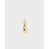 Pd Paola ciondolo Drop in argento placcato oro 18k forma a goccia lucida con anello di aggancio CO01-789-U