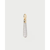 Pd Paola Ciondolo Drop Pavé a goccia in argento placcato oro 18k con pavé di zirconi bianchi CO01-785-U