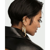 Pd Paola Ciondolo Drop Pavé styling orecchini multipli con charm a goccia pavé zirconi e oro CO01-790-U