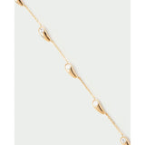 Pd Paola Collana Becca dettaglio charm a goccia in oro con zirconi bianchi incastonati CO01-A21-U