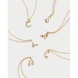 Pd Paola Collezione Iniziale panoramica lettere C S A M E in argento placcato oro con zirconi CO01-B74-U