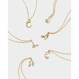 Pd Paola Collezione Iniziale lettere C S N L M E in argento placcato oro 18k con zirconi bianchi CO01-B80-U