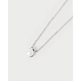 Pd Paola Collana La Perla dettaglio pendente con perla bianca incastonata in montatura argento rodiato CO02-A61-U