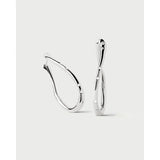 Pd Paola Orecchini Air in argento rodiato, vista alternativa coppia con zirconi incastonati AR02-F50-U