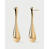 Pd Paola Orecchini Glacier pendenti in argento placcato oro 18k forma a goccia lucida design contemporaneo AR01-E19-U