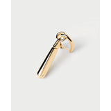 Pd Paola Jupiter mono orecchino argento placcato oro dettaglio chiusura a scatto e logo inciso PG01-087-U