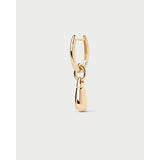 Pd Paola Orecchini Jupiter mono orecchino a cerchio in argento placcato oro 18k con pendente a goccia PG01-092-U