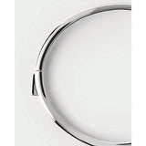 Pdpaola Bracciale Air Silver Bangle dettaglio chiusura a scatto in argento rodiato lucido, design ondulato PU02-999-S