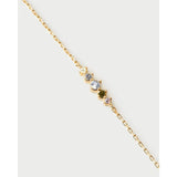 Pdpaola Bracciale Essentials 2026 Multicolor Estela in argento placcato oro con zirconi multicolore su catena sottile PU01-A42-U