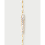 Pdpaola Bracciale Essentials 2026 Olga macro dettaglio barretta affusolata con zirconi bianchi taglio brillante PU01-847-U