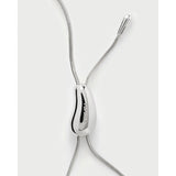 Pdpaola Bracciale Essentials 2026 Rodeo Silver Slider in argento sterling con chiusura scorrevole organica PU02-987-U