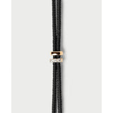 Pdpaola Bracciale Fine Jewelry Amy Diamond Cord dettaglio charm in oro 18kt con diamanti su cordino nero intrecciato PU05-888-U
