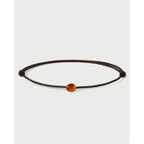 Pdpaola Bracciale Minerals Occhio di Tigre Orion Cord con quarzo occhio di tigre su cordino marrone scuro PU01-A55-U