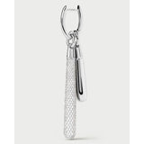 Pdpaola Ciondolo Icons Pavé Large Drop Silver dettaglio charm doppio goccia pavé e liscia in argento 925 CO02-785-U