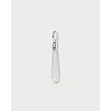 Pdpaola Ciondolo Icons Pavé Large Drop Silver a goccia in argento 925 con zirconi pavé, vista frontale CO02-785-U