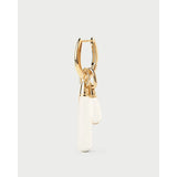 Pdpaola Ciondolo Icons Rock Crystal Drop dettaglio doppia goccia quarzo bianco e montatura oro 18kt PE01-087-U