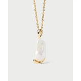 Pdpaola Ciondolo La Perla con catena dorata in argento placcato oro 18kt e perla barocca d'acqua dolce PE01-113-U